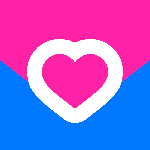 Herz-Symbol, Liebe und Verbundenheit, auf buntem Hintergrund, ideal für soziale Medien.