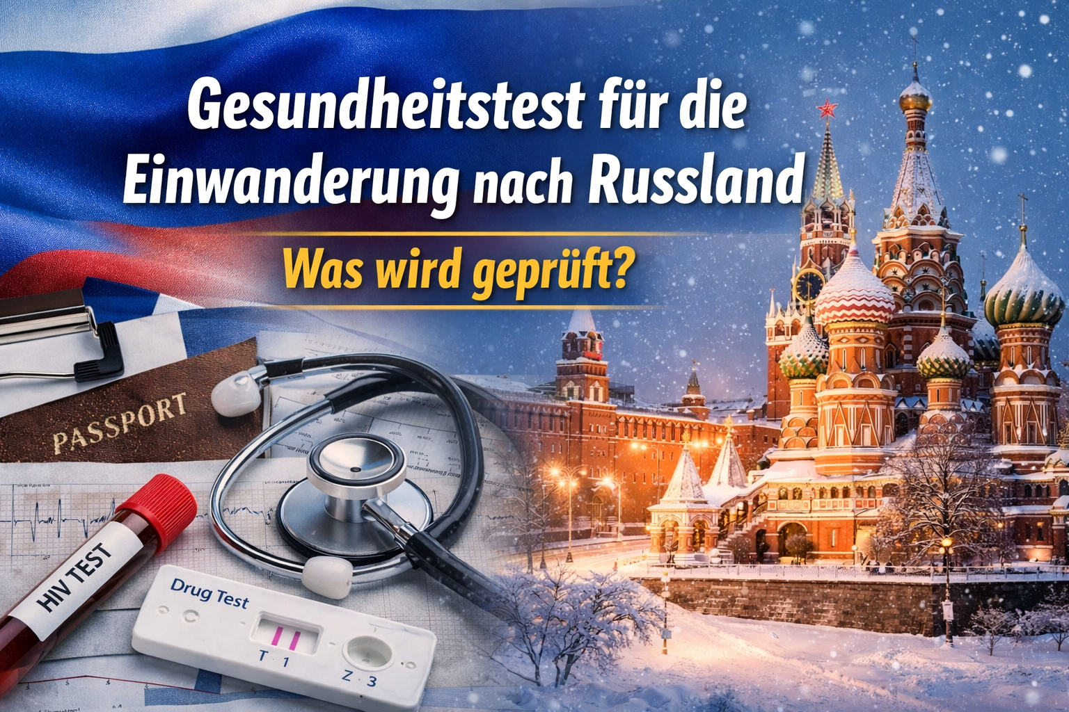 Gesundheitstest für die Einwanderung nach Russland – Anforderungen & Kriterien