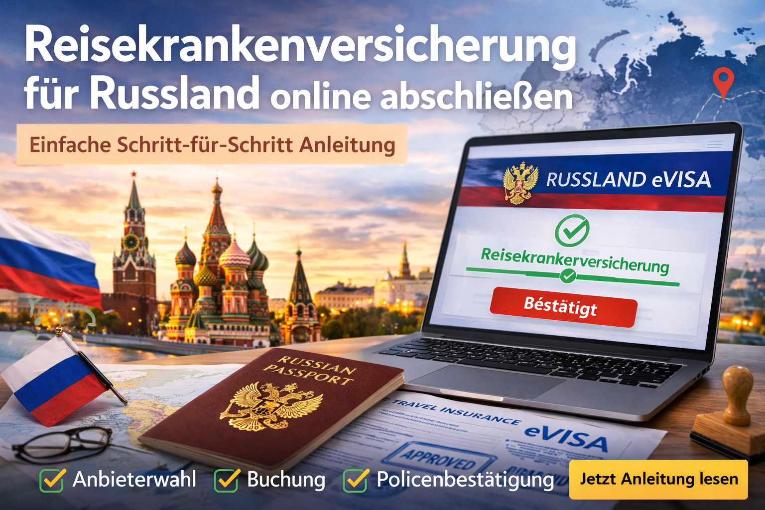 Reisekrankeversicherung für Russland