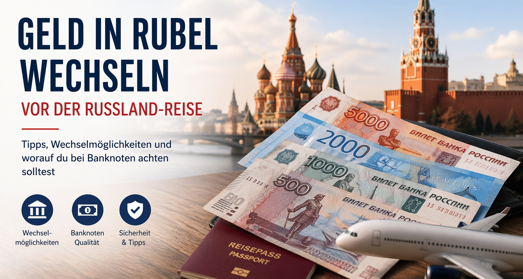 Rubel wechseln für Russland Reise – Tipps & Banknoten Qualität