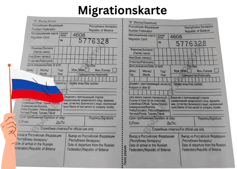 Russische Migrationskarte