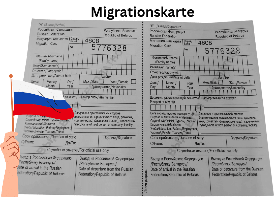 Russische Migrationskarte
