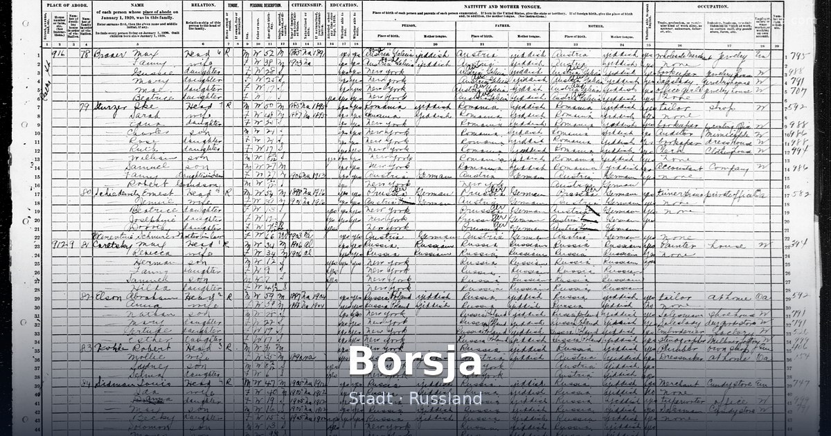 Borsja – Stadt · Russland