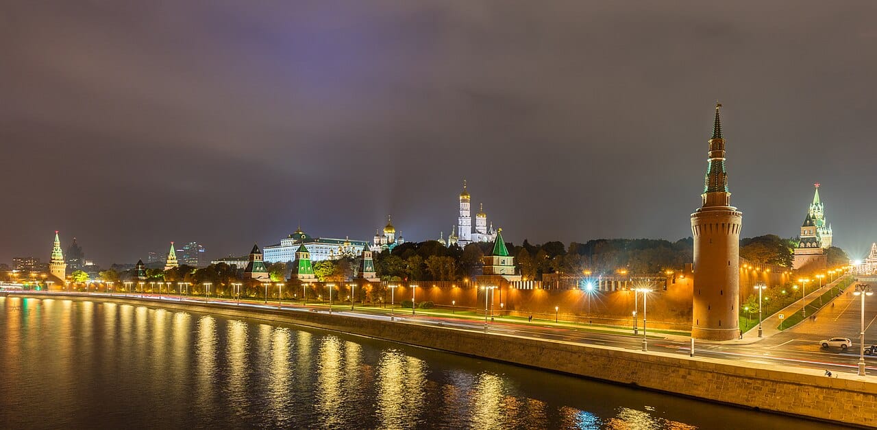 Panoramablick auf den Moskauer Kreml, Russland