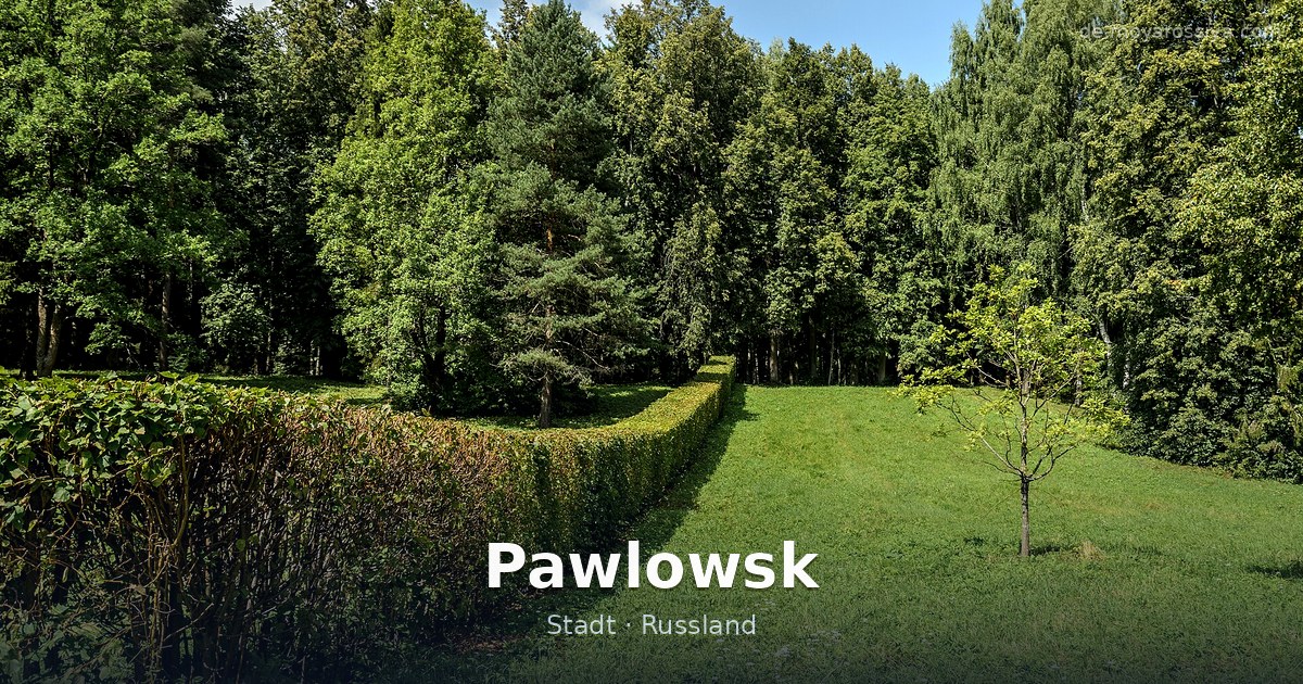 Pawlowsk – Stadt · Russland