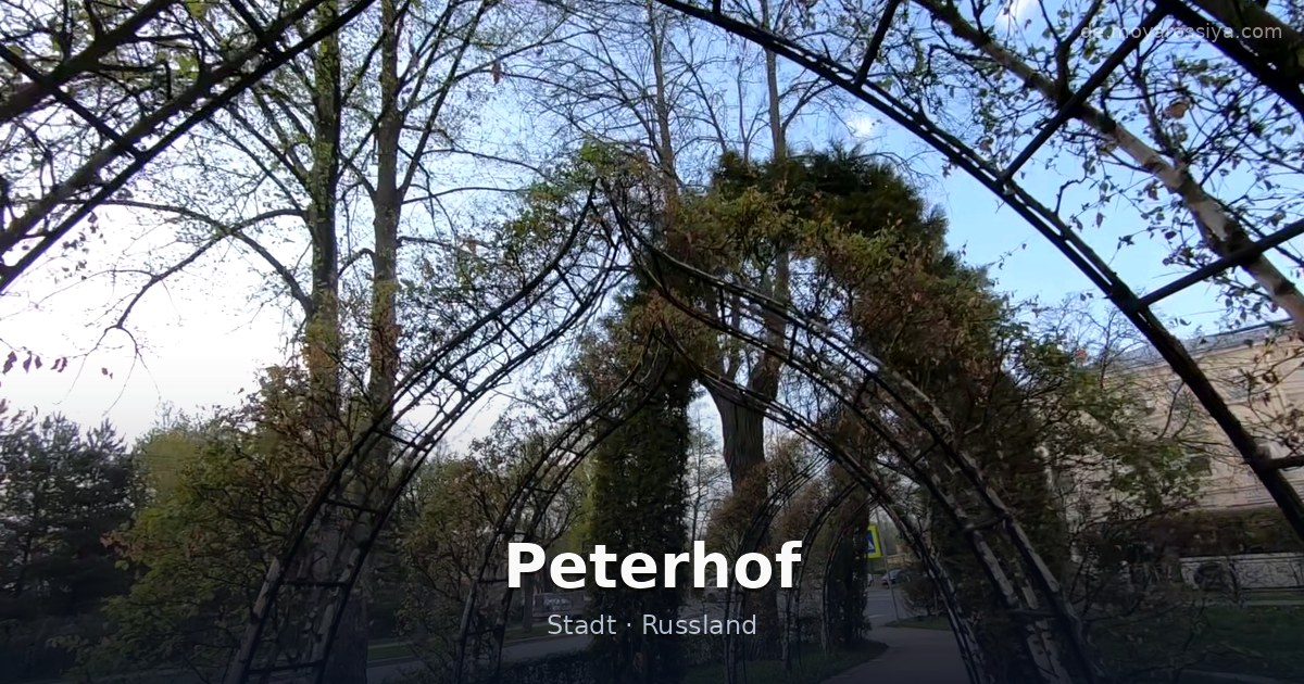 Peterhof – Stadt · Russland