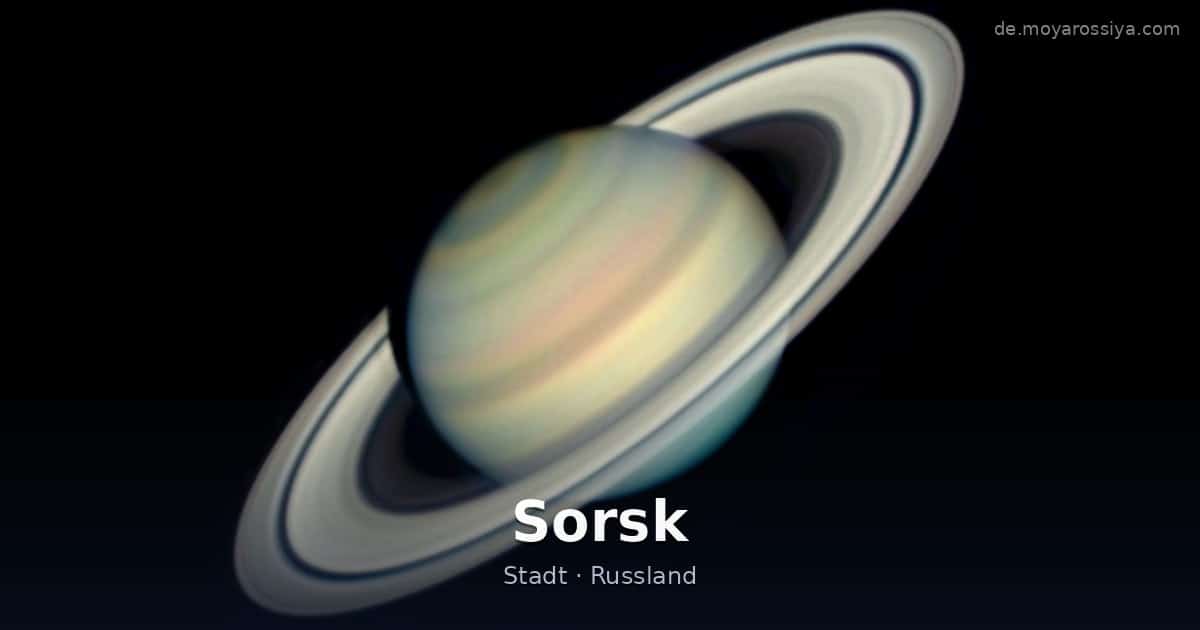 Sorsk – Stadt · Russland
