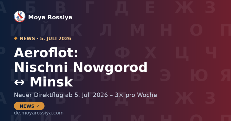 Aeroflot fliegt direkt von Nischni Nowgorod nach Minsk | Moya Rossiya News