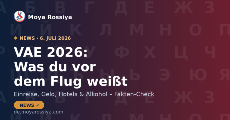 VAE 2026: Was du vor der Reise wissen solltest | Moya Rossiya News