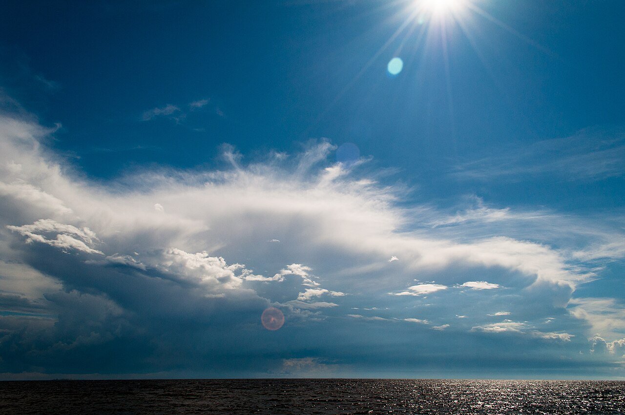 Seabord of Gulf of Finland Summer sky Primorskoye shosse, 422, Repino, gorod Sankt-Peterburg, Russia