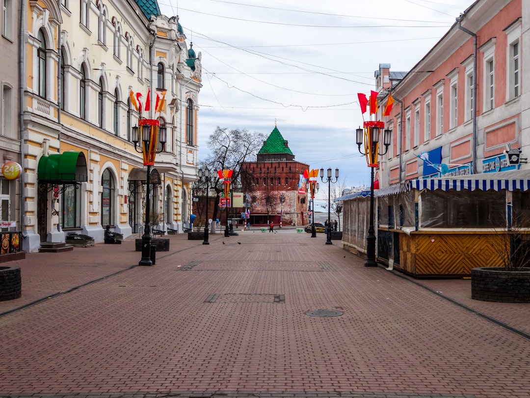 Bolshaya Pokrovskaya pedestrian street in Nizhny Novgorod