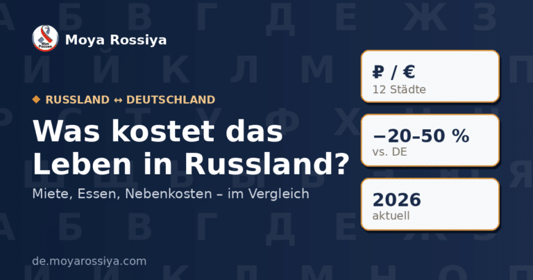 Lebenshaltungskosten Russland im Vergleich zu Deutschland 2026 | Moya Rossiya