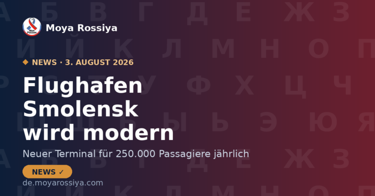 Flughafen Smolensk wird für 250.000 Passagiere pro Jahr modernisiert | Moya Rossiya News