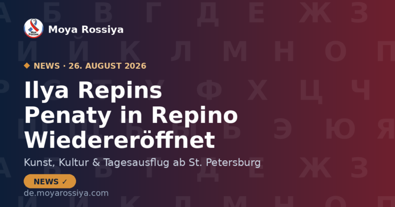 Ilya Repins Landhaus Penaty wiedereröffnet – Tagesausflug ab St. Petersburg | Moya Rossiya News