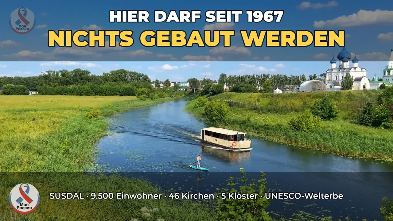 Susdal am Fluss Kamenka: Kuppeln, Klostermauern und Holzhäuser – Video zur Reise durch den Kleinen Goldenen Ring